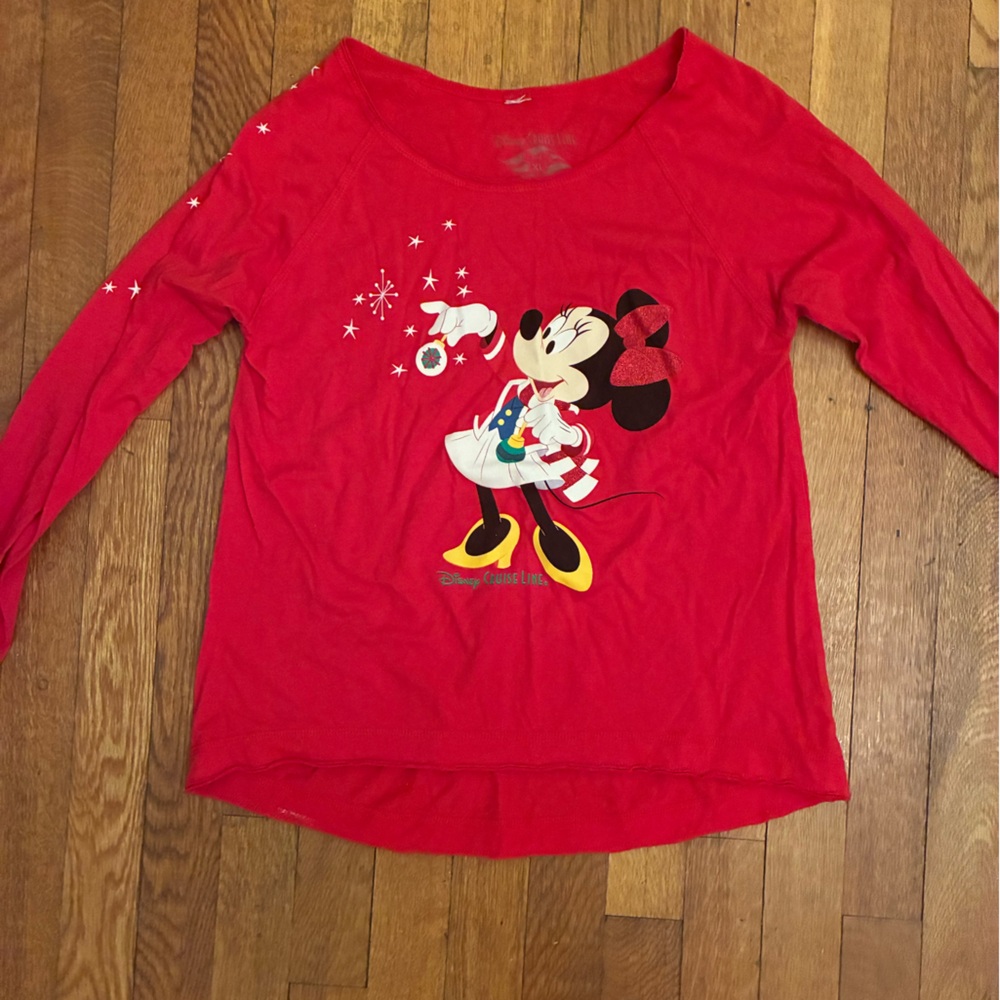 Disney Red Minnie Mouse Women's Top